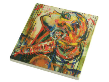 Glasunderlägg Limestone "Free Spirit"