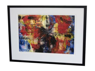 Gicléetryck "Black widow spider"