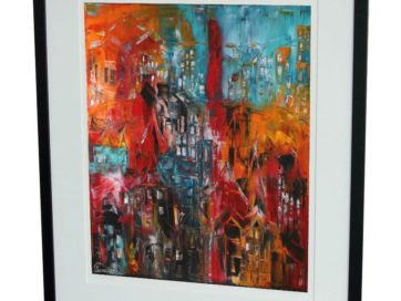 Gicléetryck "Den glömda staden"