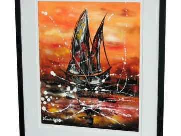 Gicléetryck "Red sky in the morning"