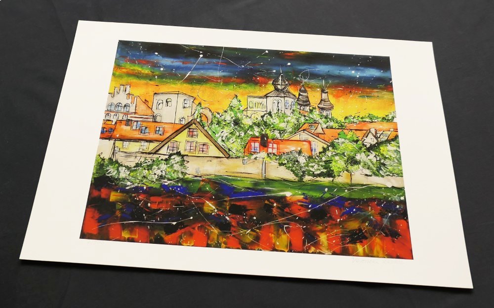 Gicléetryck "Almedalen, Visby Gotland"