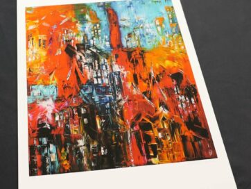 Gicléetryck "Den Glömda Staden"