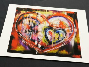 Gicléetryck "Heartlights"