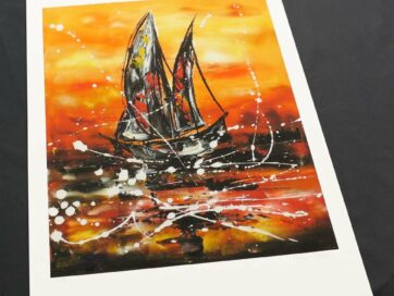 Gicléetryck "Red Sky In The Morning"