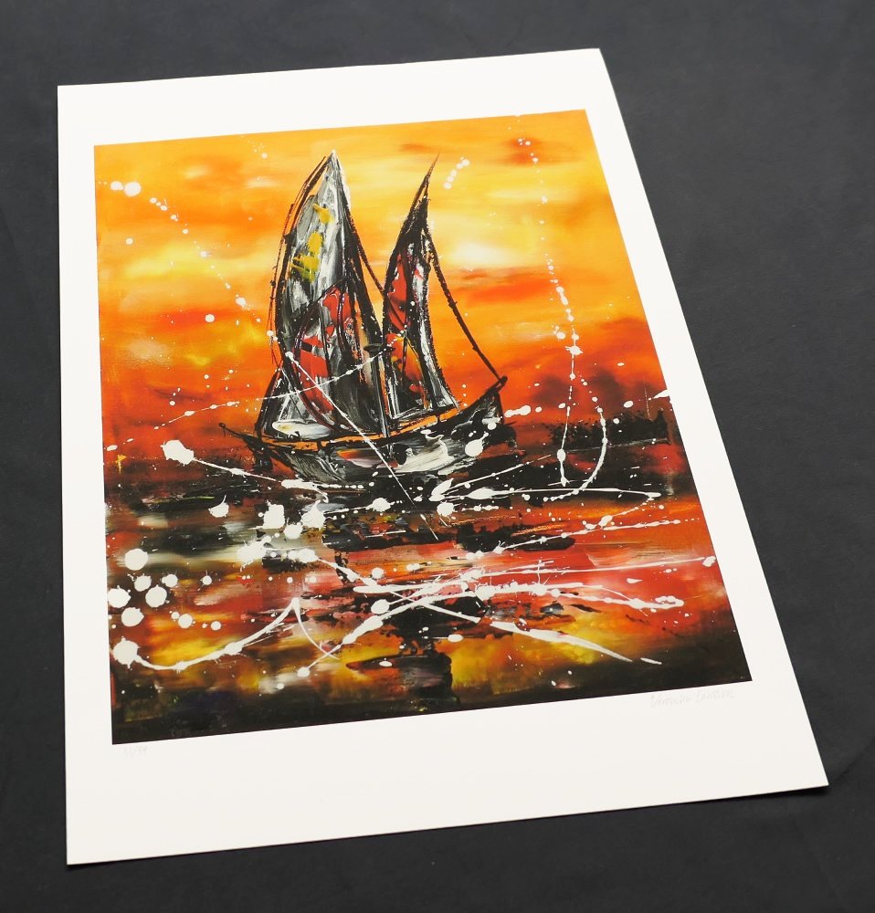 Gicléetryck "Red Sky In The Morning"