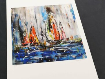 Gicléetryck "Sailing"