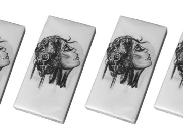 Servett 10x20 cm "Satisfaction BW" (4-pack)